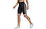 adidas 3-Stripes High-Rise S T - pantaloni corti fitness - donna, Black/White