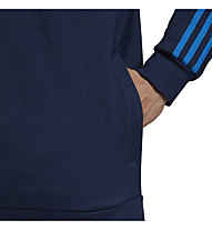 adidas Originals 3-stripes - felpa con cappuccio - uomo, Dark Blue/Light Blue