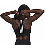 adidas 3-Stripes Padded Sports Cro Tp - reggiseno sportivo - donna, Black/White