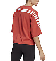 adidas 3-Stripes - T-shirt - donna, Red/White
