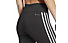 adidas 3/4 Train Essentials 3 Stripes High Waisted W - pantaloni fitness -donna, Black