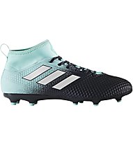 adidas ACE 17.3 FG - scarpa da calcio terreni compatti, Black/Light Blue