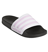adidas Adilette Shower - Schlappen - Mädchen, Black/White/Light Purple