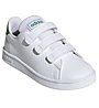 adidas Advantage C - Sneaker - Kinder, White/Green