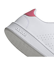 adidas Advantage K - Sneaker - Kinder, White/Pink