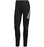 adidas Alphaskin Sport+ 3 stripes - pantaloni fitness - donna, Black