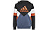 adidas B Cb Fl Hd - Kapuzenpullover - Kinder, Black/Blue/Orange