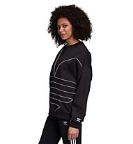 adidas Originals Big Trefoil - Sweatshirt - Damen, Black/White