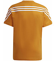 adidas Boys Future Icons 3 Stripes - T-shirt - bambino , Orange