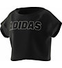 adidas Cropped Jr - T-shirt - ragazza, Black