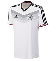 adidas DFB H Rep Tee T-Shirt Calcio, Wht/Blk/Red/Silver
