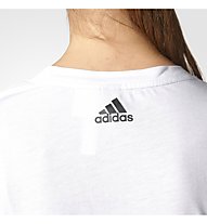adidas Essentials Linear - T-shirt fitness - donna, White