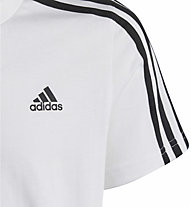 adidas  Essentials 3 Stripes Jr - T-shirt - ragazzo, White