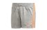 adidas Essentials 3S - pantaloni corti - ragazza, Grey/Orange