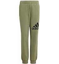 adidas Essentials Big Logo Jr - pantaloni fitness - ragazzo, Green