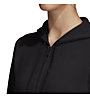 adidas Essentials Linear - giacca della tuta con cappuccio - donna, Black/White