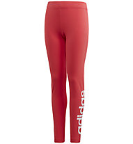 adidas Essentials Linear Tight - pantaloni fitness - ragazza, Red