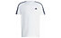 adidas Essentials Single Jersey 3 Stripes - T-shirt - uomo, White