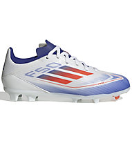 adidas F50 League FG/MG Jr - scarpe da calcio multisuperfici - bambini, White/Blue/Red