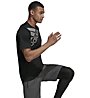 adidas Freelift Sport Graphic Tee Badge of Sport - T-Shirt - Herren, Black
