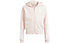 adidas Future Icons 3 Stripes Full Zip Jr - felpa con cappuccio - ragazza, Light Pink