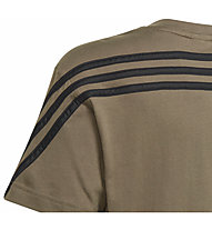 adidas Future Icons 3 Stripes J - T-Shirt - Jungs, Brown