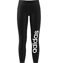 adidas Gear Up Linear Tight - pantaloni fitness - ragazza, Black/White