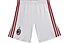 adidas Home AC Milan Fußballhose Kinder, Core White/Victory Red