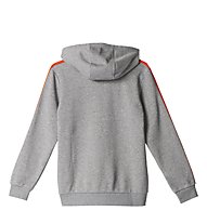 adidas Essentials - felpa con cappuccio - bambino, Grey/Orange