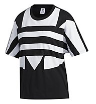 adidas Originals Large Logo Tee - Fitnessshirt - Damen, Black/White