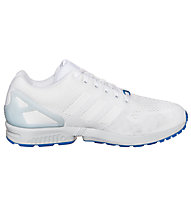 adidas Low ZX Flux - scarpe tempo libero - donna, White/Blue
