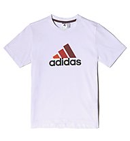 adidas Essential Logo T-shirt, White/Semi Solar Gold/B.Orange
