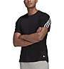 adidas M FI 3S A - T-shirt - Herren, Black/White