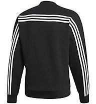 adidas Must Have 3 Stripe Crew - Sweatshirt - Herren, Black