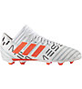 adidas Nemeziz Messi 17.3 FG Jr - scarpe da calcio terreni compatti - bambino, White/Orange