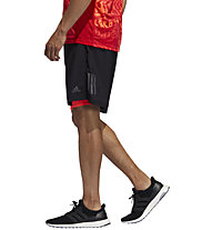 adidas Own The Run 2N1 - Runninghose - Herren, Black/Red