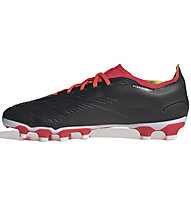 adidas Predator 24 League Low MG - scarpe da calcio multisuperfici, Black/Red