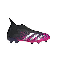 adidas Predator Freak .3 LL FG Jr - scarpe da calcio per terreni compatti - bambino, Black/Pink/Violet