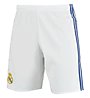 adidas Real Madrid Home Replica Short - pantaloncini calcio, White