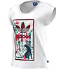 adidas Originals Rolled Sleeves T-Shirt fitness donna, White
