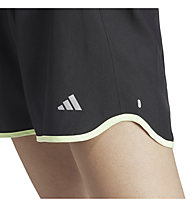 adidas Run It W - pantaloni corti running - donna, Black/Light Green