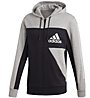 adidas Sport ID - giacca con cappuccio - uomo, Grey/Black