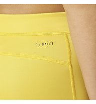 adidas Techfit Capri Print - kurze Trainingshose - Damen, Yellow