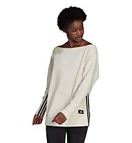 adidas W RecCo Coverup - Sweatshirt - Damen, White