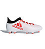 adidas X 17.3 FG - scarpe da calcio per terreni compatti, White/Red