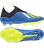 adidas X 18.1 FG - scarpe da calcio terreni compatti, Blue/Black/Lime