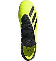 adidas X 18.3 SG - scarpe da calcio terreni morbidi, Yellow/Black