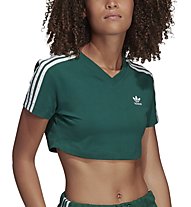 adidas Originals Cropped Tee - T-Shirt bauchfrei - Damen, Green