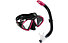 Aqualung Combo Hawkeye - maschera da immersione + boccaglio, Black/Pink