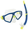 Aqualung Saturn Snorkeling Combo - maschera + boccaglio, Blue/Yellow